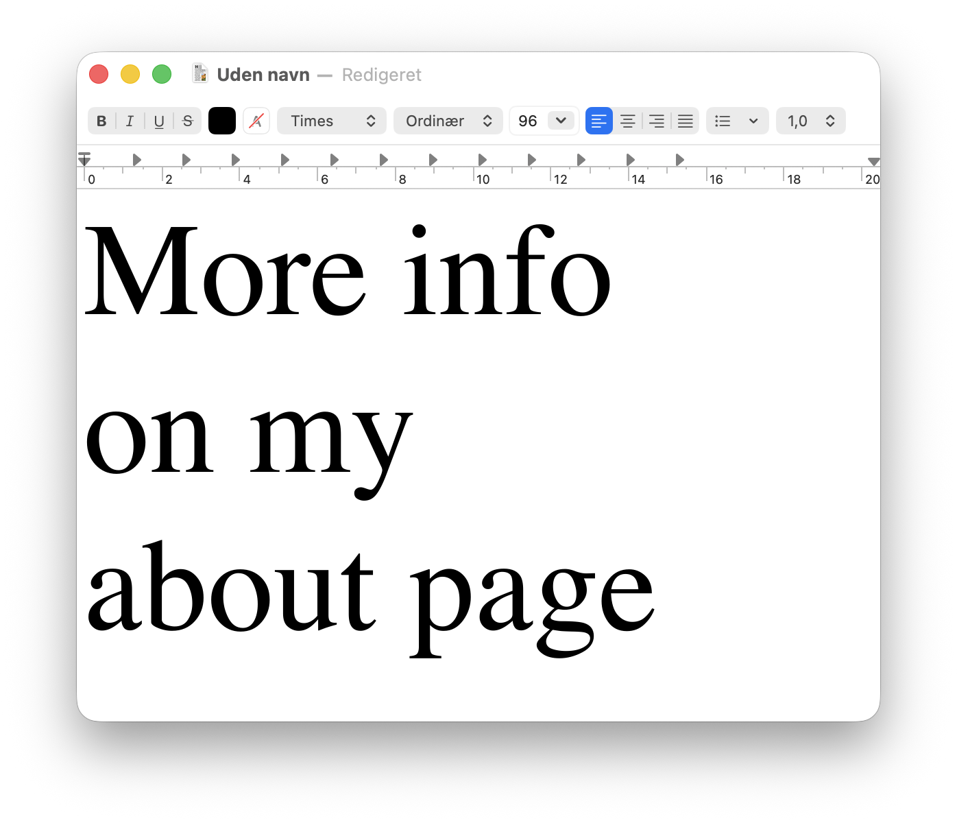 More info on my about page