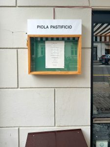 Piola Pastificio restaurant signage